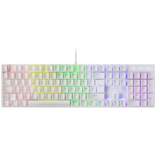 Mars Gaming MK422 Teclado Mecânico Gaming RGB Branco Switch Azul (PT)