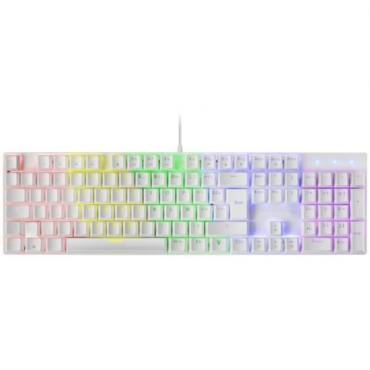 Mars Gaming MK422 Clavier Gaming Mécanique RGB Blanc Switch Bleu (FR)