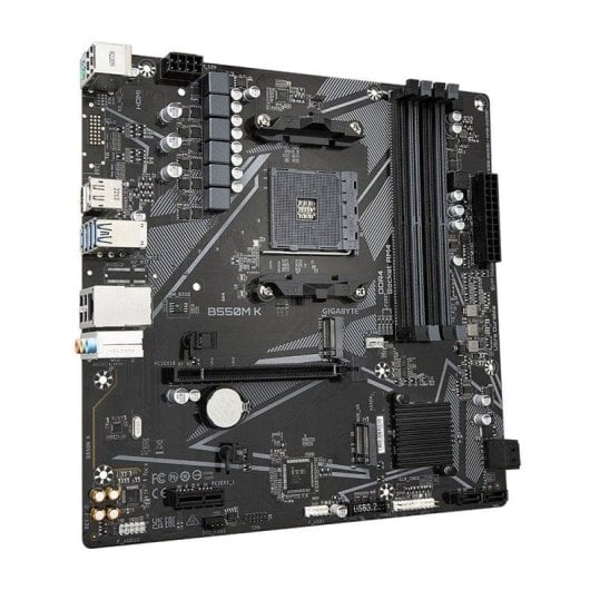 Carte mère Gigabyte B550M K AMD B550 Socket AM4 DDR4 Micro-ATX PCIe 4.0 M.2 RAID