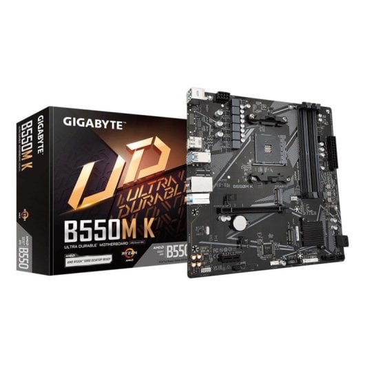 Carte mère Gigabyte B550M K AMD B550 Socket AM4 DDR4 Micro-ATX PCIe 4.0 M.2 RAID