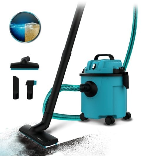 Aspirapolvere a bidone Cecotec Conga Rockstar Wet & Dry Compact Plus 1200W Filtro HEPA