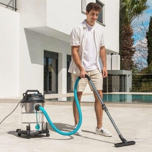 Aspirador Industrial Cecotec Conga Rockstar Wet & Dry Steel Pro 1600W 30L Sólidos Líquidos