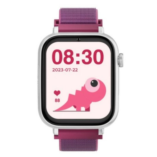 SaveFamily Savewatch Plus 4G 1,85" Silber Armband Lila IP67 SOS-Taste
