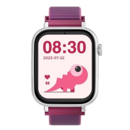 SaveFamily Savewatch Plus 4G 1,85" Silber Armband Lila IP67 SOS-Taste