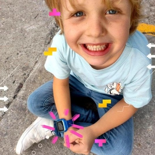 SaveFamily Enjoy 4G GPS 1.4" IPS Preto Resistente à Água IP67 Videchamada SOS Criança