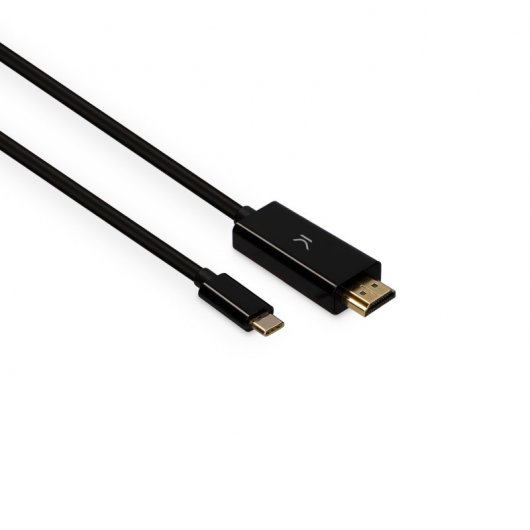 Cabo adaptador Ksix USB-C para HDMI 60 Hz 2 m preto