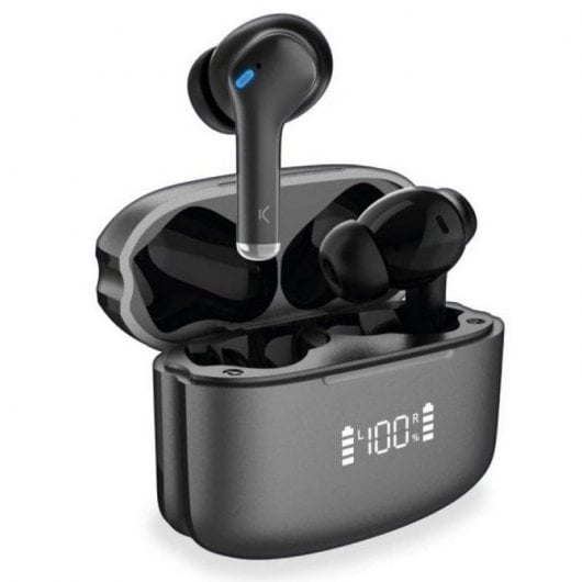 Ksix Noise Cancel 3 Auriculares Sem Fios Controlo Tátil Pretos