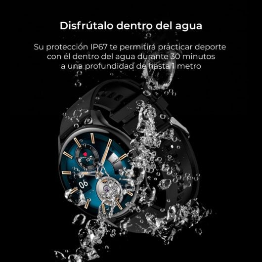 Ksix Core Smartwatch Pantalla Amoled 1.43" Sumergible Negro