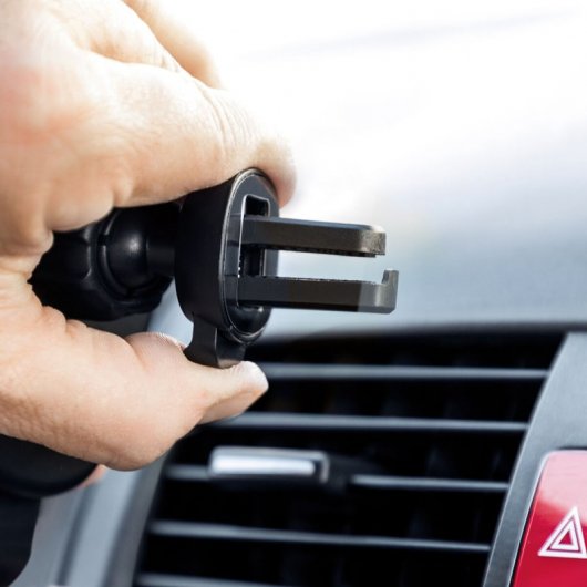 Support de téléphone portable Innovagoods Wolder avec chargeur de voiture sans fil