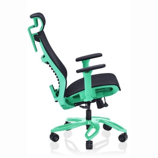 Valk Gaming Noma Cadeira Gaming de Malha Transpirável Preta/Aqua Menthe