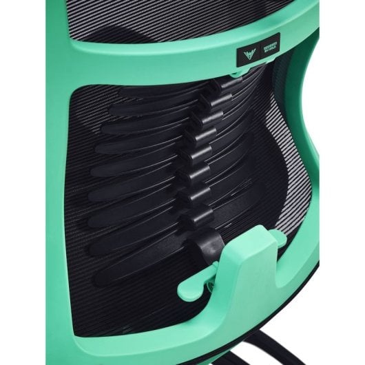 Valk Gaming Noma Cadeira Gaming de Malha Transpirável Preta/Aqua Menthe
