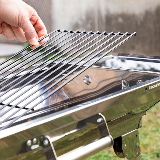 Barbecue a carbonella pieghevole in acciaio inossidabile Innovagoods Exelq