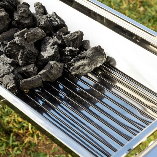 Barbecue a carbonella pieghevole in acciaio inossidabile Innovagoods Exelq