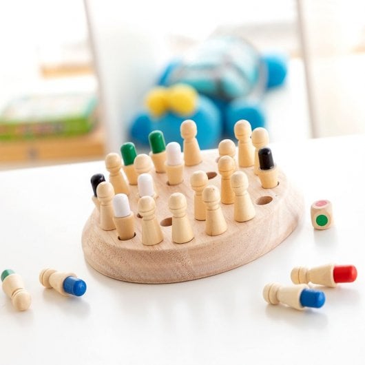 Innovagoods Taeda jeu d'échecs à mémoire en bois 26 pièces
