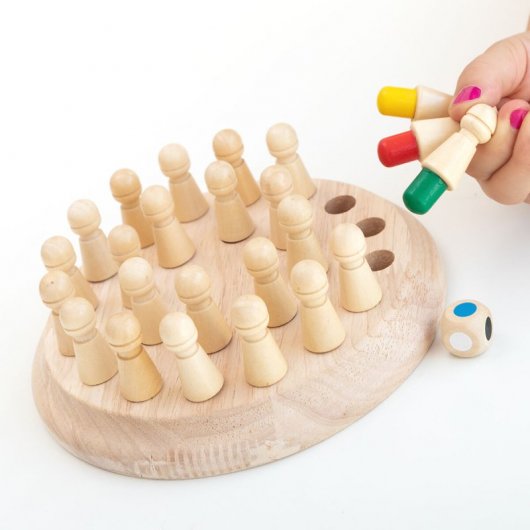 Innovagoods Taeda jeu d'échecs à mémoire en bois 26 pièces