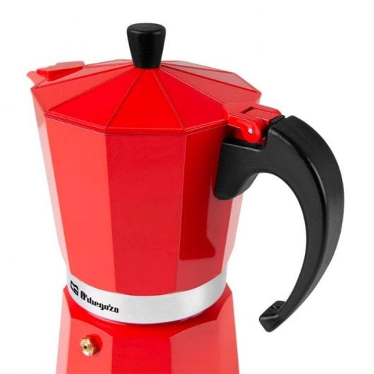 Orbegozo KFR 940 Cafetera Italiana 9 Tazas Roja