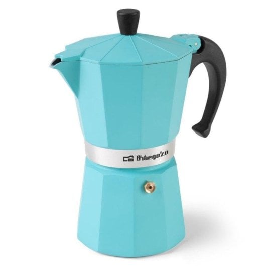 Cafetera Italiana Orbegozo KFV 945 9 tazas mango ergonómico y válvula seguridad