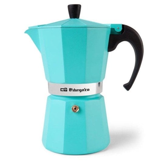 Cafetera Italiana Orbegozo KFV 945 9 tazas mango ergonómico y válvula seguridad