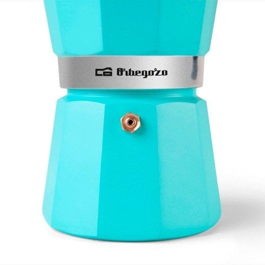 Cafetera Italiana Orbegozo KFV 945 9 tazas mango ergonómico y válvula seguridad