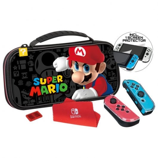 Custodia da trasporto Ardistel Go Play Action Pack Mario per Nintendo Switch/OLED