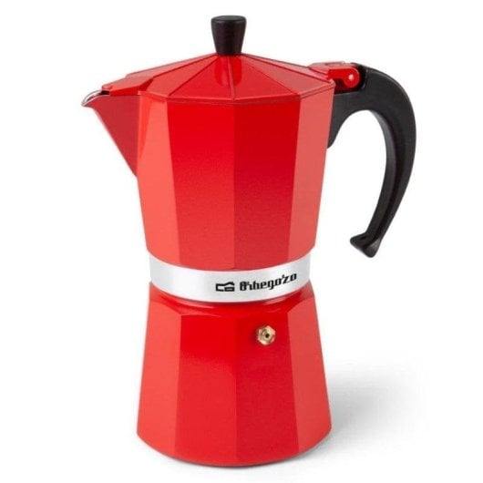 Cafetera Italiana Orbegozo KFR 1240 12 tazas con válvula de seguridad y mango ergonómico