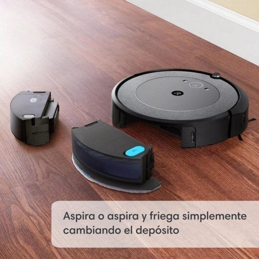 iRobot Roomba i5+ Robot aspirapolvere e lavapavimenti + Stazione di svuotamento automatica Clean Base