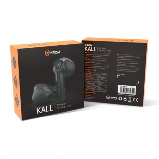 Krom Kall Auriculares In-Ear Gaming Bluetooth Pretos