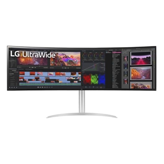 LG 49WQ95C-W LED display 124,5 cm (49") 5120 x 1440 Pixel UltraWide Dual Quad HD Argento