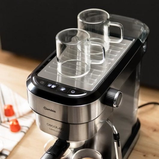 Cecotec Cafelizzia 790 Steel DUO Máquina de Café Expresso 1350W 20 Bar Aço Inoxidável