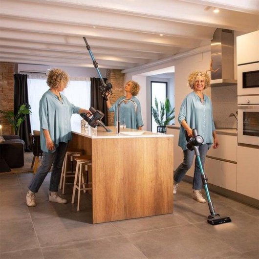 Aspirador sem Fio Cecotec Conga Rockstar Nonstop Wet 215W 40min Lava e Aspira