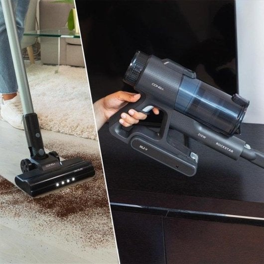 Aspirador sem Fio Cecotec Conga Rockstar 1500 Ray Jalisco 215W 60min Escova Jalisco 500ml