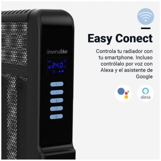 Universalblue Formosa 4020B Radiador de Mica con WiFi 2000W Negro