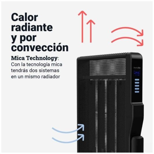 Universalblue Formosa 4020B Radiador de Mica con WiFi 2000W Negro