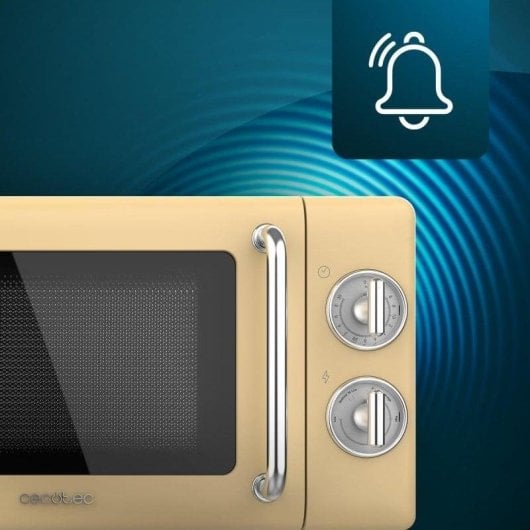 Cecotec ProClean 3010 Retro Microondas 20L 700W Amarillo