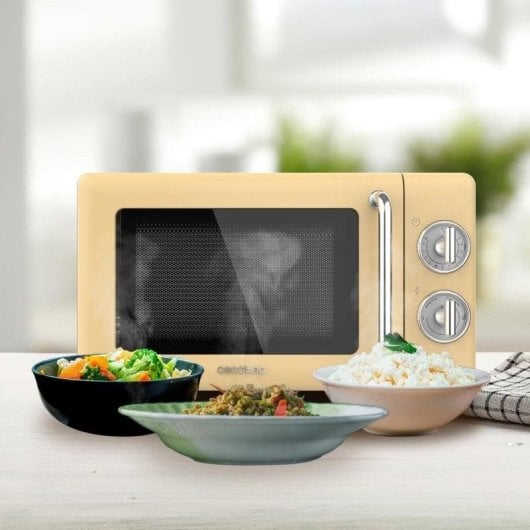 Cecotec ProClean 3010 Retro Microondas 20L 700W Amarillo