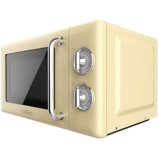 Cecotec ProClean 3110 Retro Micro-ondas com Grill 20L 700W Amarelo