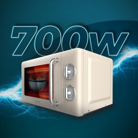 Cecotec ProClean 3110 Micro-ondes Rétro avec Grill 20L 700W Beige