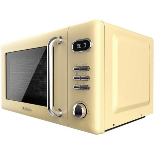 Cecotec ProClean 5110 Retro Microondas con Grill 20L 700W Amarillo
