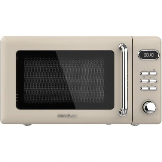 Cecotec ProClean 5110 Retro Microondas con Grill 20L 700W Beige