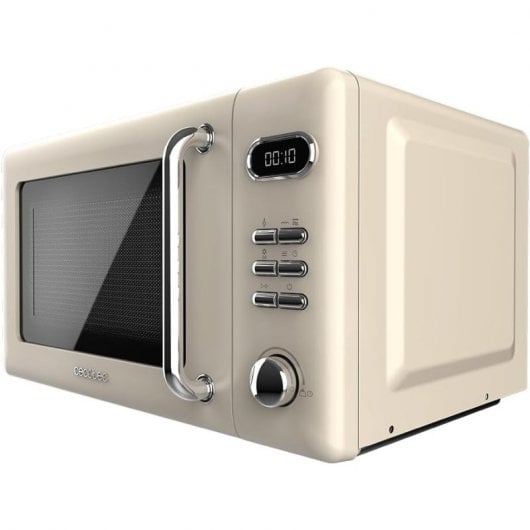 Cecotec ProClean 5110 Retro Microondas con Grill 20L 700W Beige
