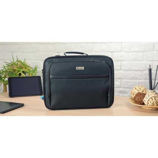 Natec Boxer Lite Aktentasche für Laptops bis 15,6 Zoll, Schwarz