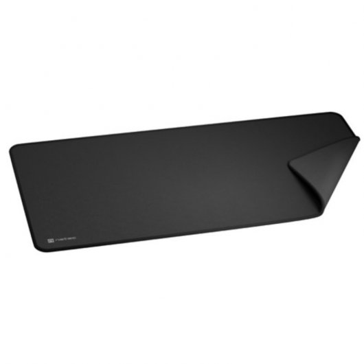 REALMAX Tappetino Mouse Gigante 800x400mm | Da Gioco, Impermeabile, Base Gomma Antiscivolo, Bordi Cuciti, Nero