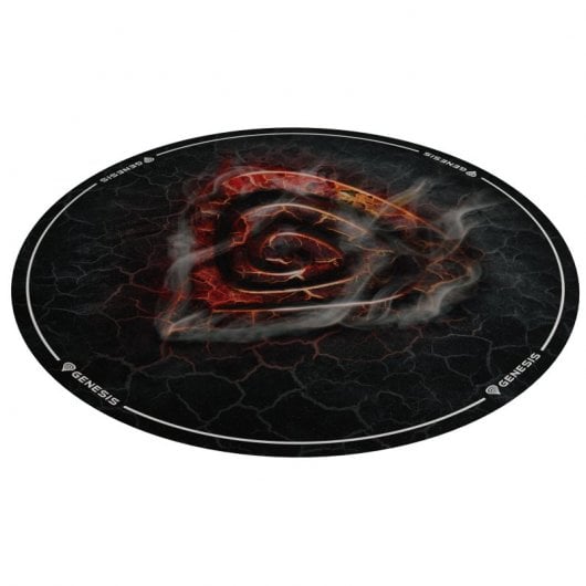 Genesis Tellur 400 Round Lava Alfombra Redonda para Silla 100 cm