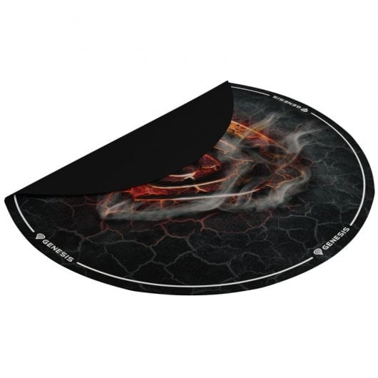 Genesis Tellur 400 Round Lava Alfombra Redonda para Silla 100 cm