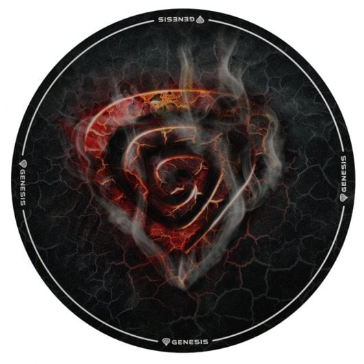 Genesis Tellur 400 Round Lava Alfombra Redonda para Silla 100 cm