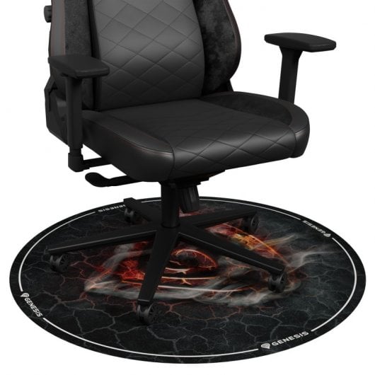 Genesis Tellur 400 Round Lava Alfombra Redonda para Silla 100 cm