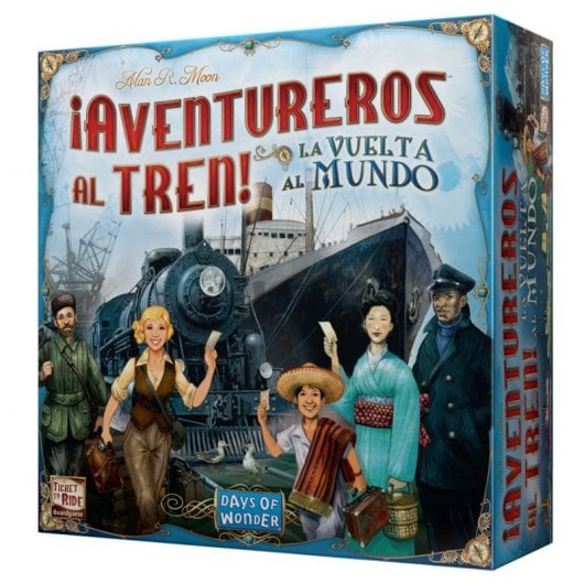 Avventurieri di Asmodee sul treno! Gioco da tavolo Giro del mondo