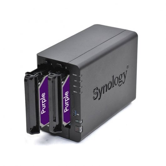 Synology DiskStation DS223 NAS 2 Go de RAM + 2x disques durs 4 To WD Violet