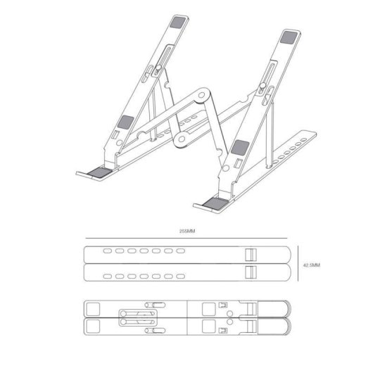 Aisens LPS3M-177 Laptop/Tablet Ständer bis 15" Silber