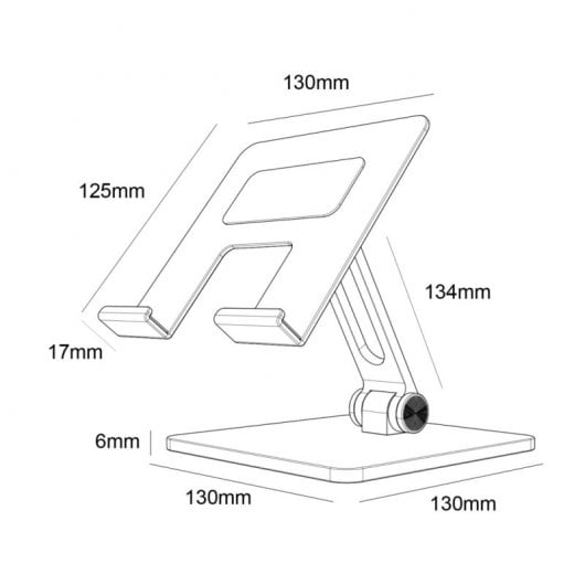 Aisens MS2PXXL-183 Soporte para Smartphone/Tablet Gris